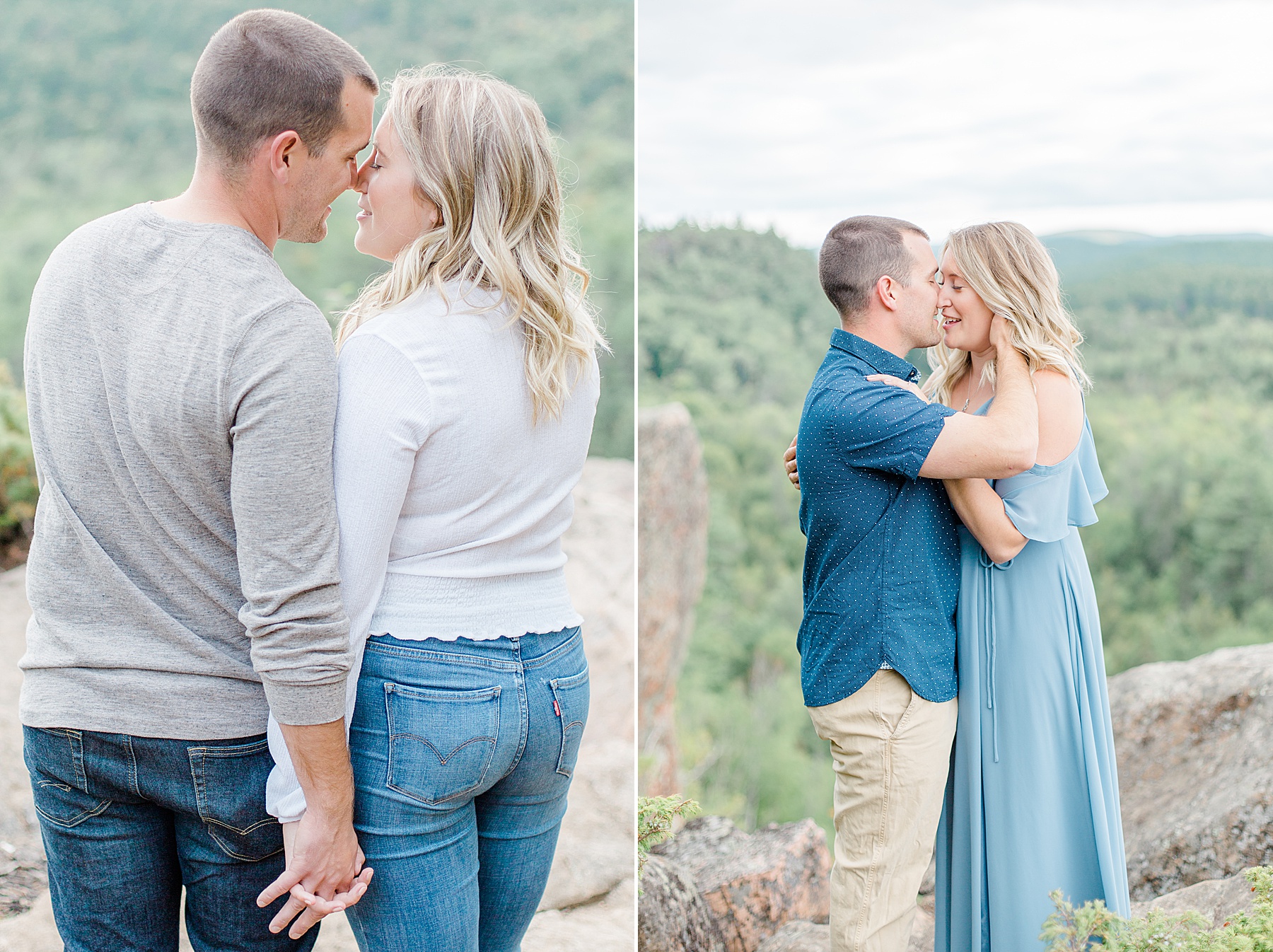 engagement session in calabogie at eagle's nest lookout