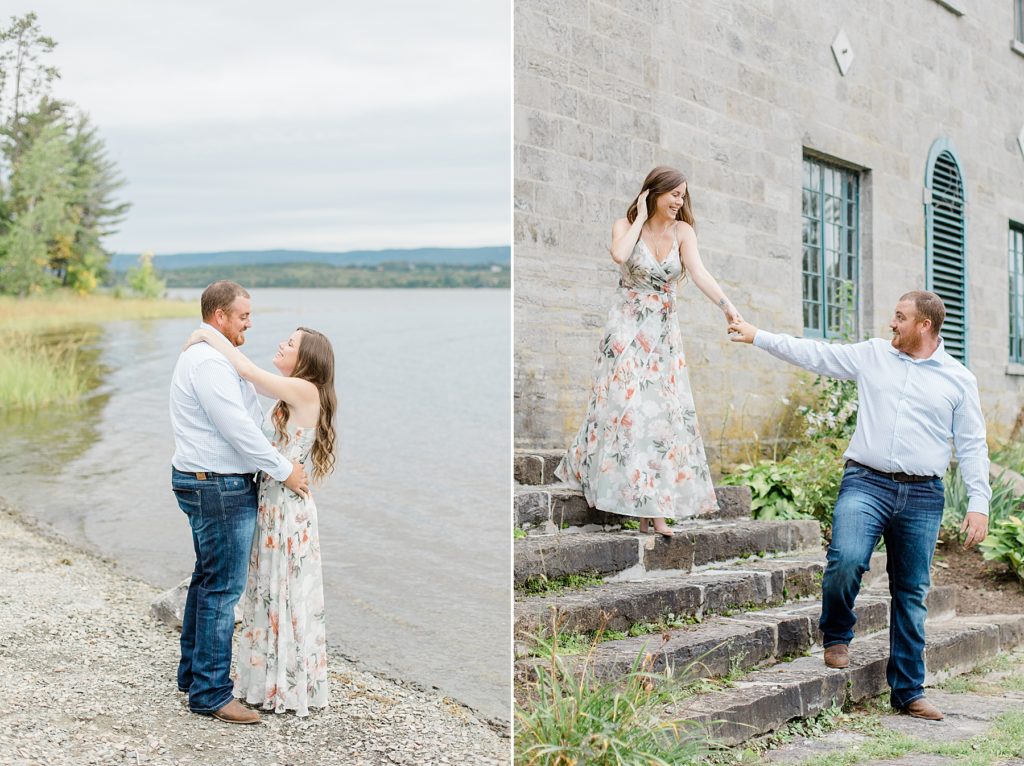 engagement session at pinheys point in dunrobin