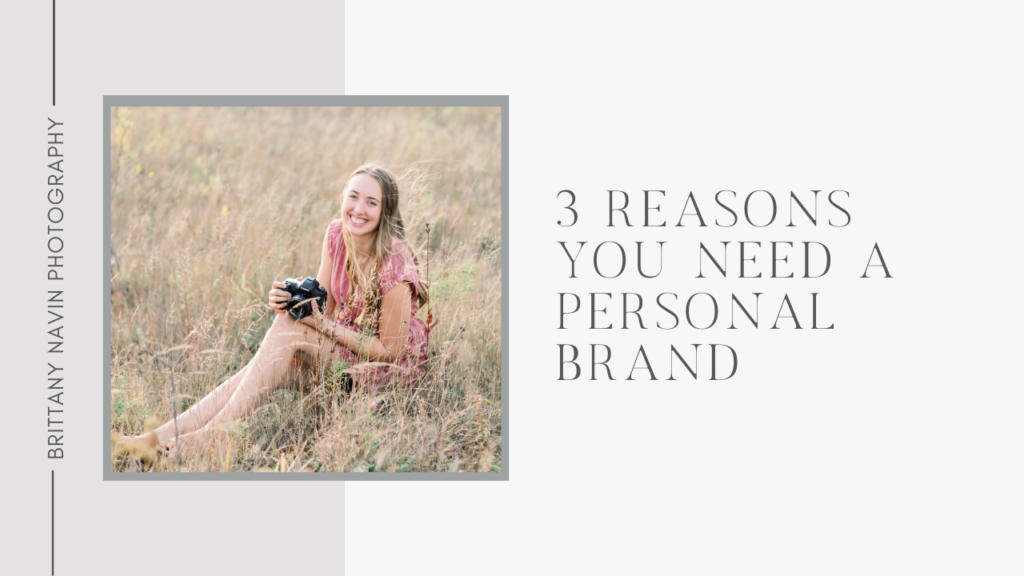 3 reasons you need to have a personal brand
