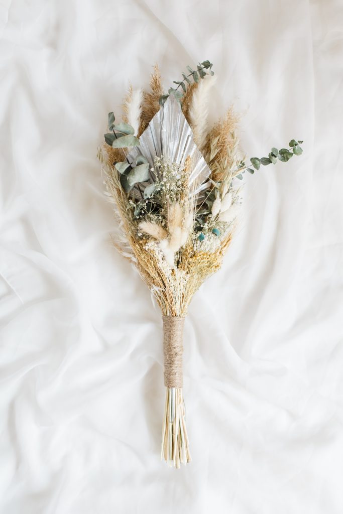 dried floral bridal bouquet made by 9th line farmhouse for carleton golf and yacht club wedding