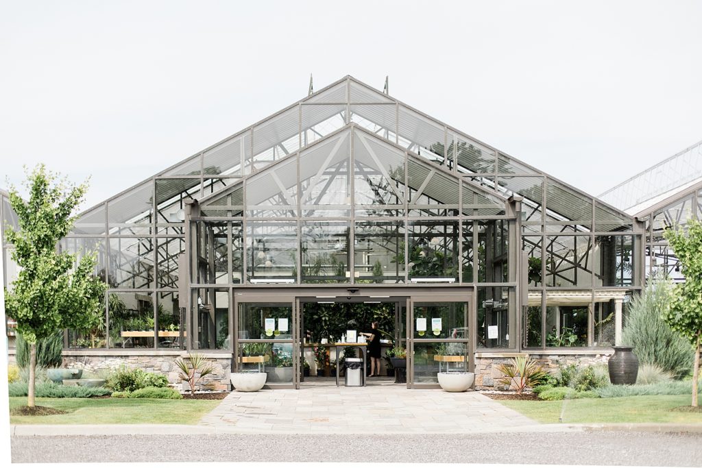 Aquatopia wedding venue greenhouse photographed by Brittany Navin Photography
