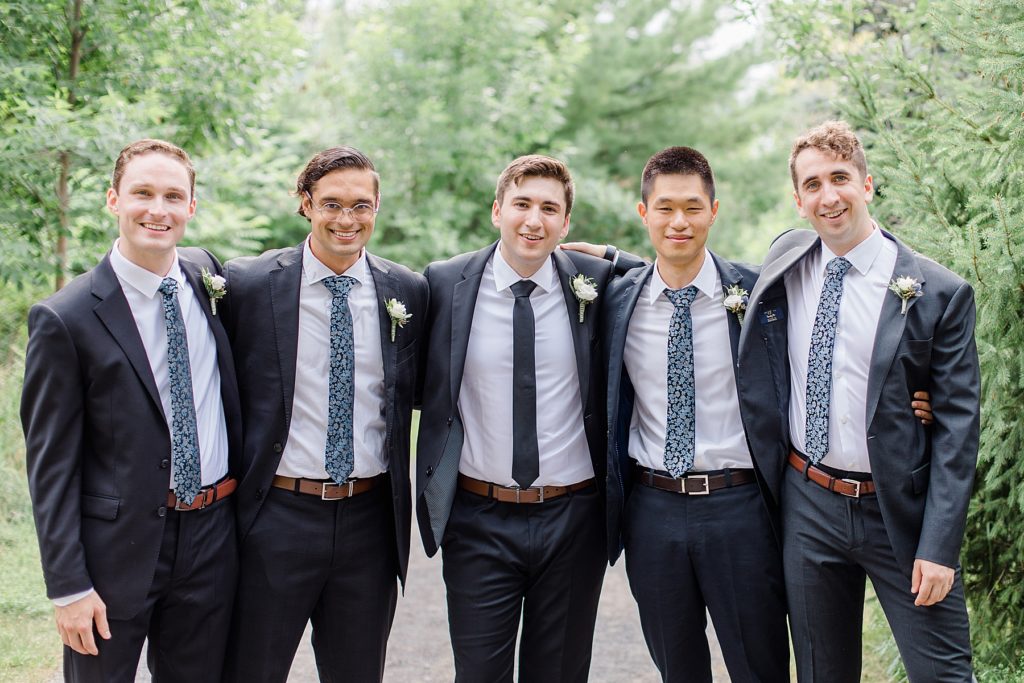 groomsme formal photos at Ottawa wedding