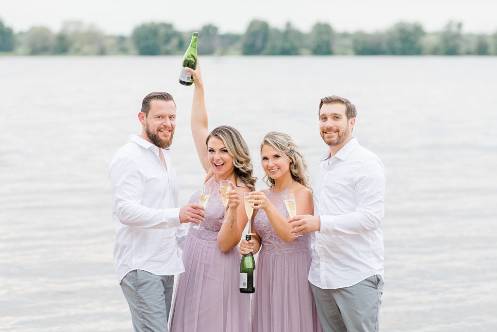 double engagement session at petrie island beach in Ottawa