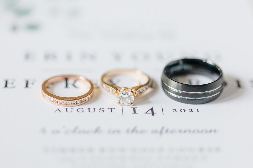 ring detail photo at timber run golf course wedding in Lanark, Ontario photographed by Brittany Navin
