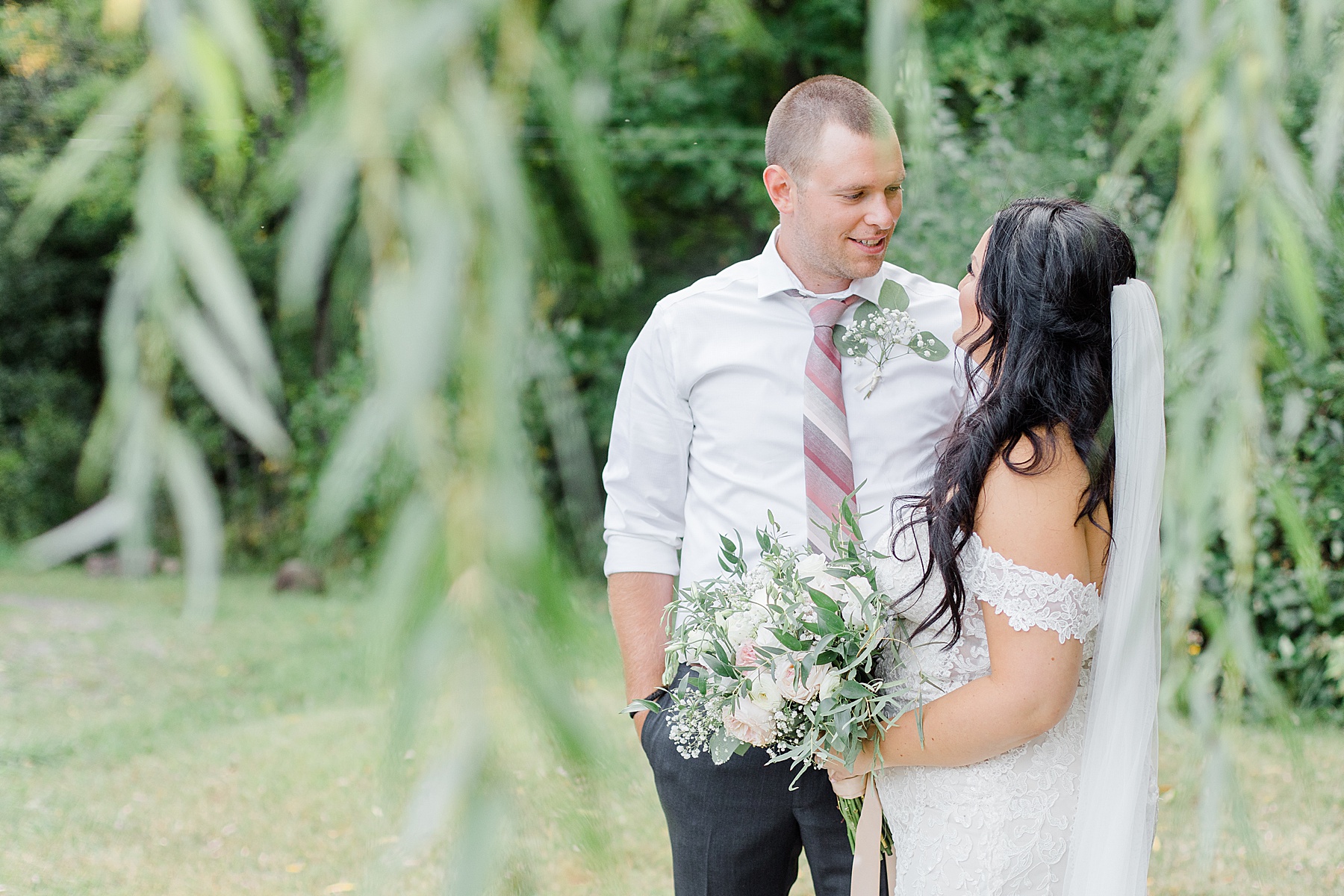 husband and wife portraits at Adelina Barn Wedding Photographed By Brittany Navin Photography