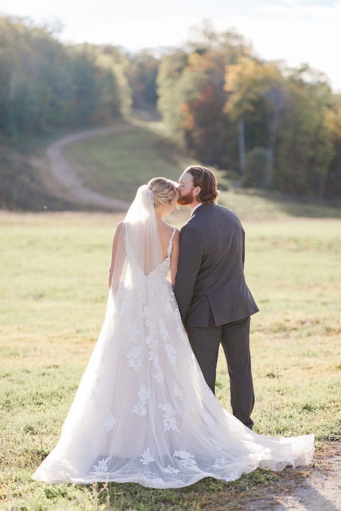 bride and groom portraits at Calabogie Peaks wedding photographed by Brittany Navin Photography