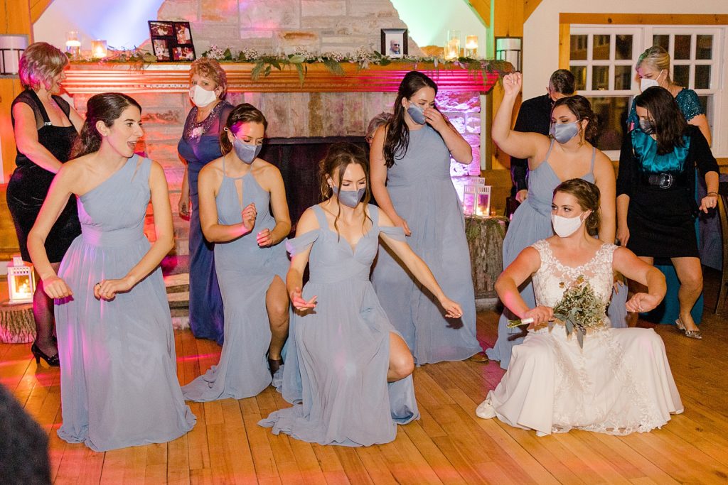 dancing at temples country winter wedding photographed by Brittany Navin Photography