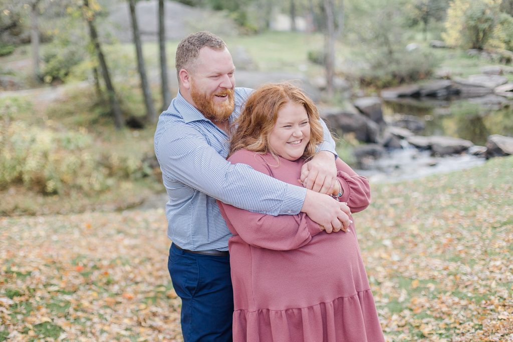 couple At Stewart Park Engagement photographed by Brittany Navin Photography