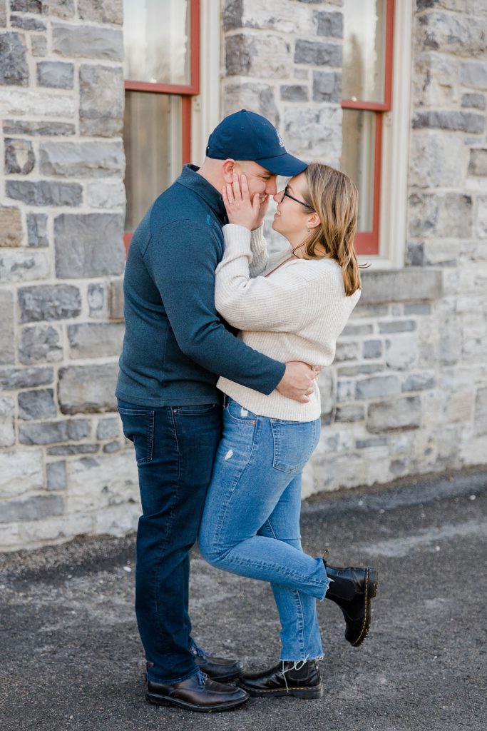 a Downtown Almonte Engagement Session photographed by Brittany Navin Photography