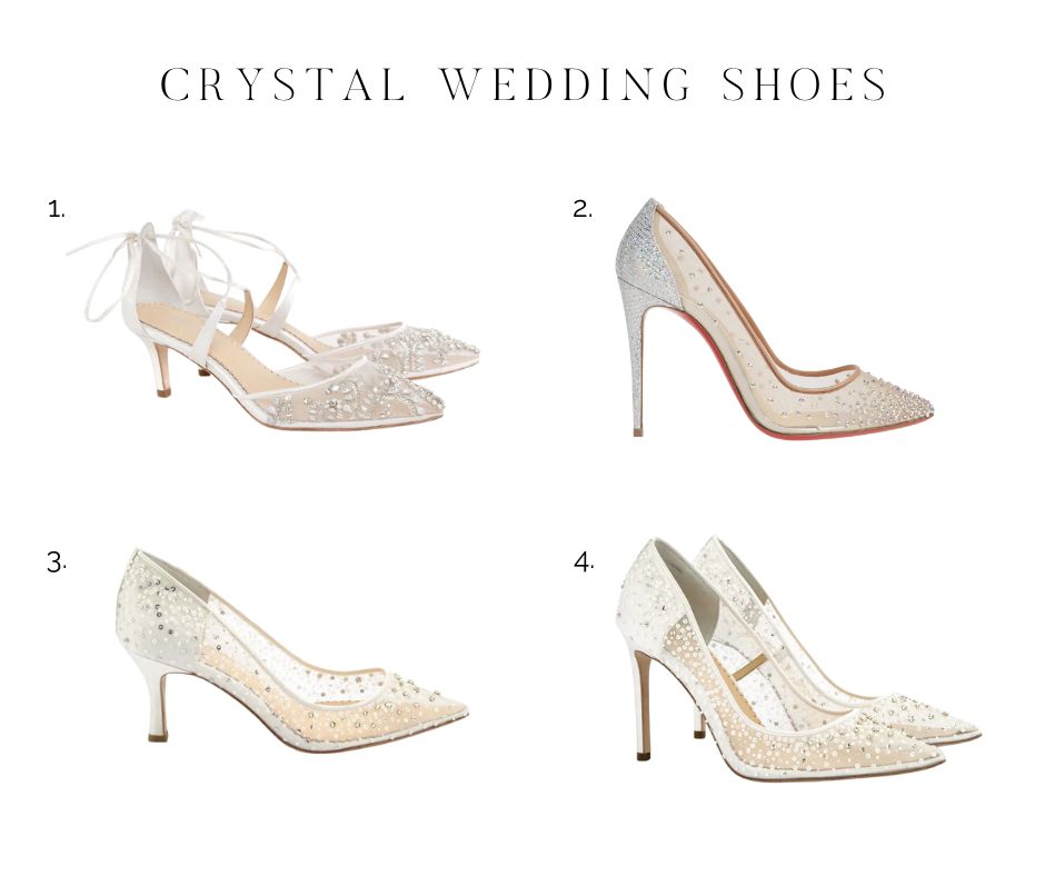 luxurious Crystal wedding shoes | Bella Belle and Christian Louboutin 