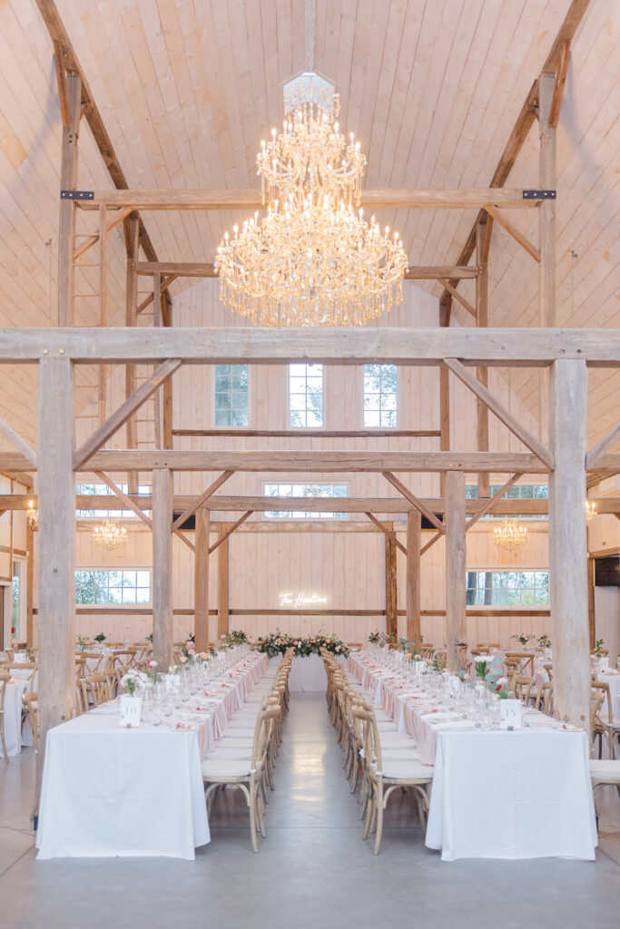the loft reception space at Stonefields Estate 
