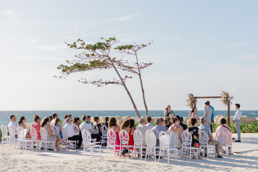 wedding ceremony at destination wedding photographed by Ottawa wedding photographer, Brittany Navin