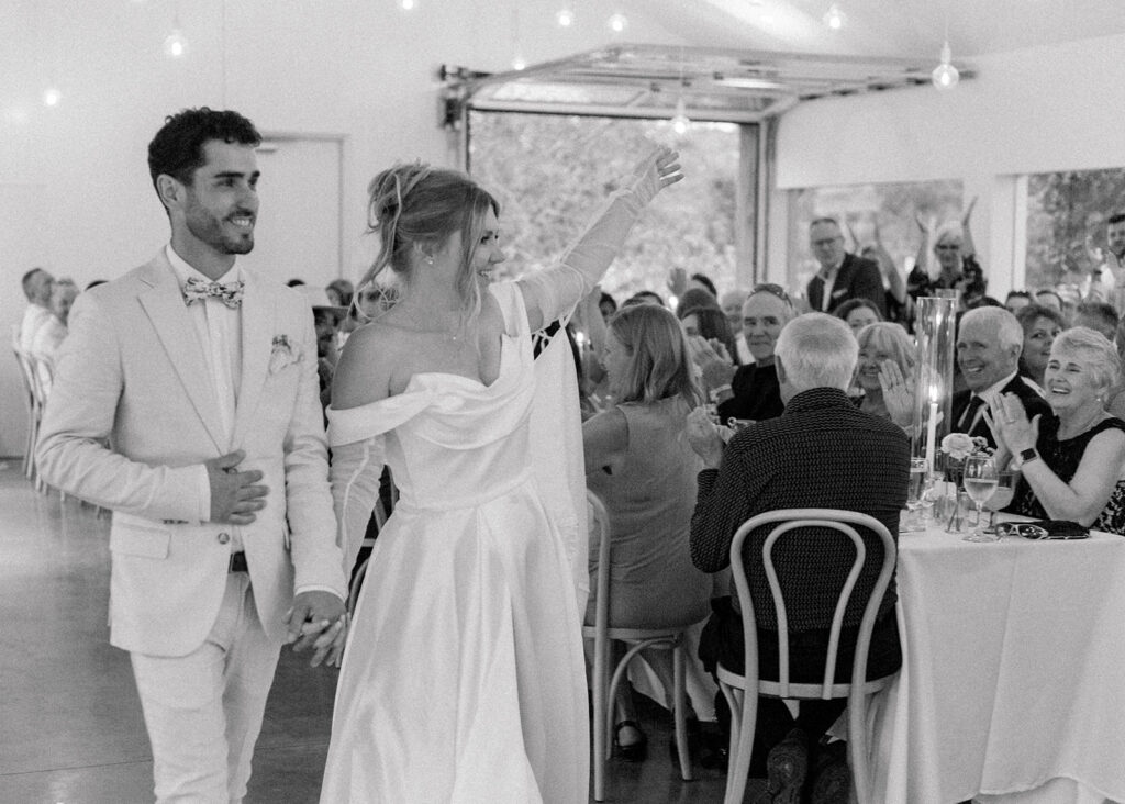 Grand entrance at Le Peaches and Cream Wedding photographed by Ottawa wedding photographer, Brittany Navin