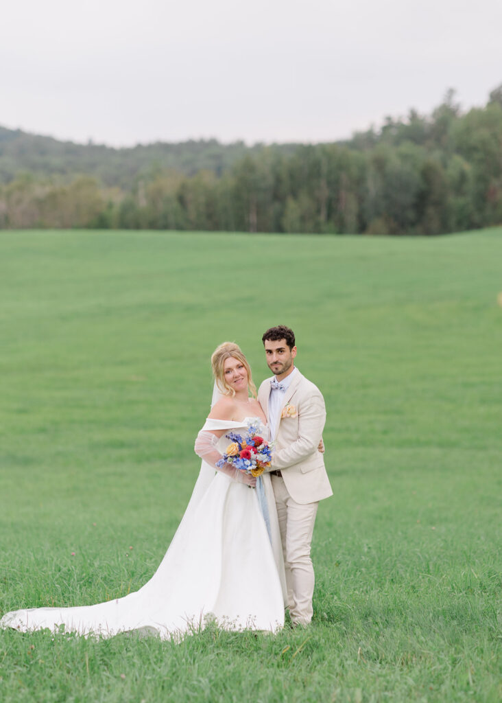 bride and groom portrait at Le Peaches and Cream Wedding photographed by Ottawa wedding photographer, Brittany Navin